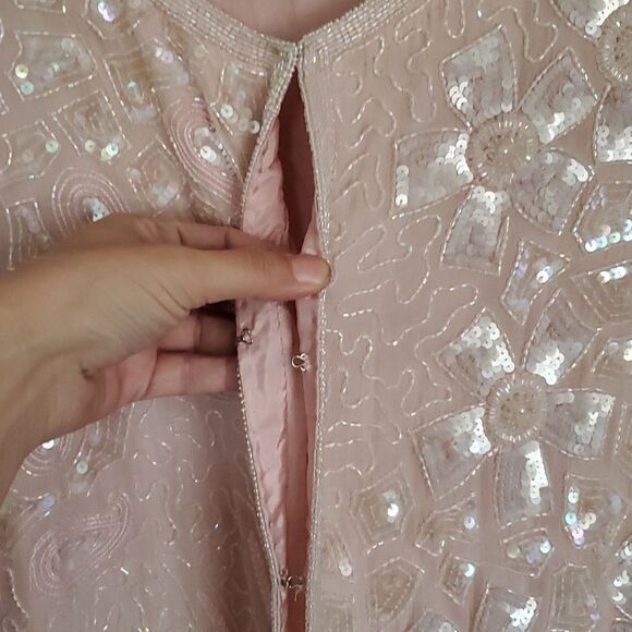 Judith Ann Plus Beaded 100% Silk Jacket Size 1X or 16-19 - Picture 5 of 16